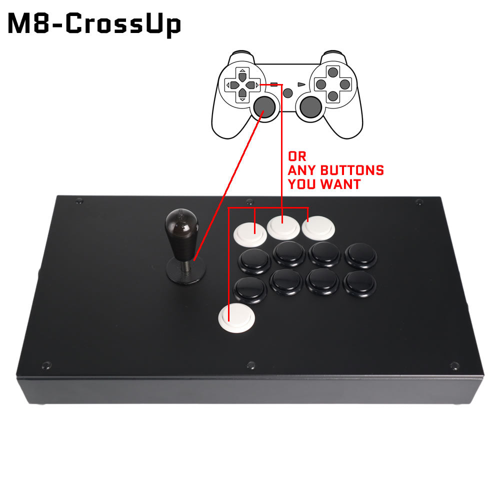 FightBox M8-CrossUP Arcade Joystick Game Controller for PC/PS/SWITCH –  FightBoxArcade