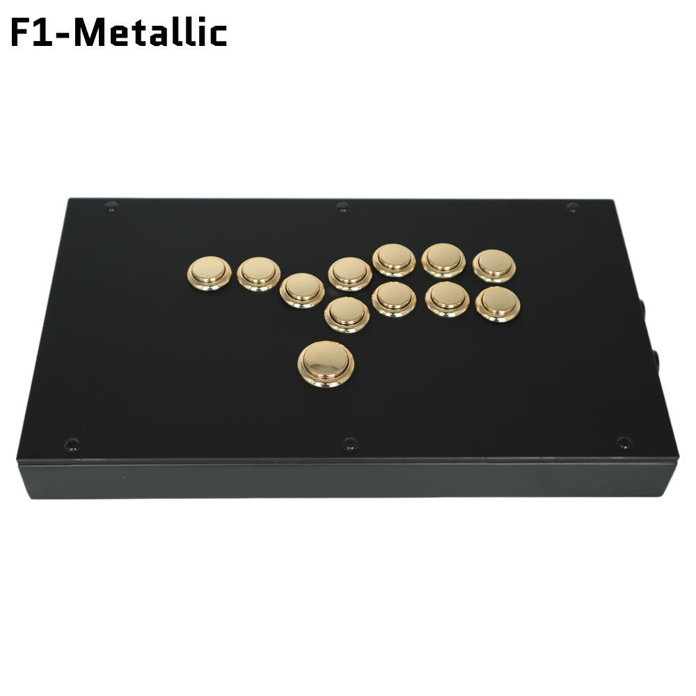 FightBox F1-Metallic All Button Leverless Arcade Game