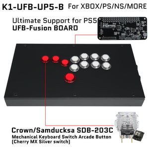 FightBox K1 All Button Leverless Arcade Game Controller for PC/PS/XBOX/SWITCH