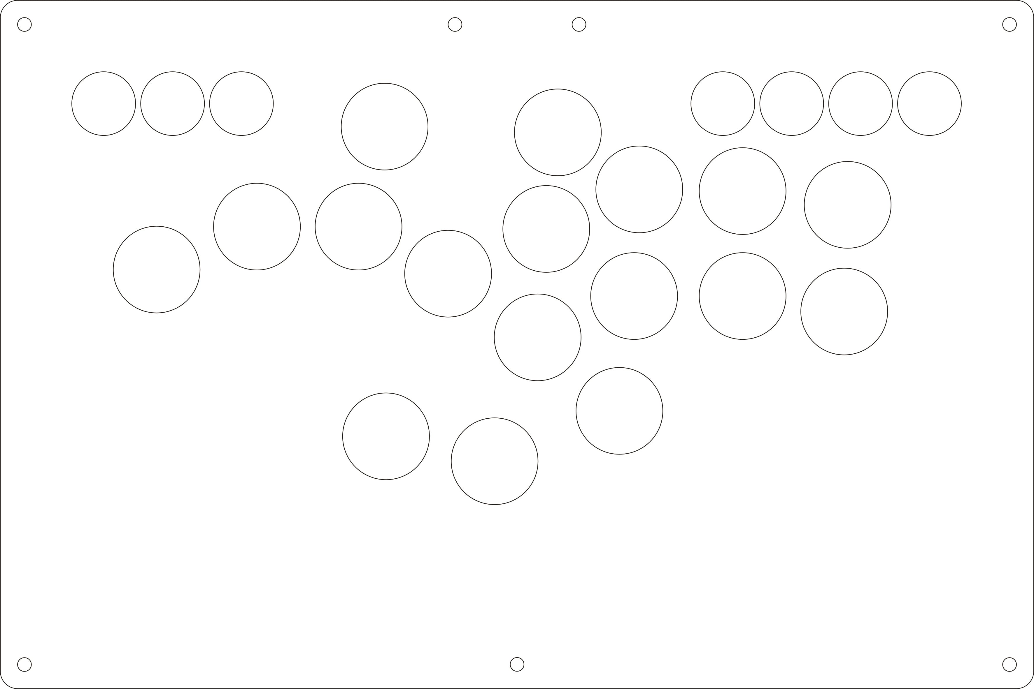 FightBox B-PRO All Button Leverless Arcade Game Controller Panel Template
