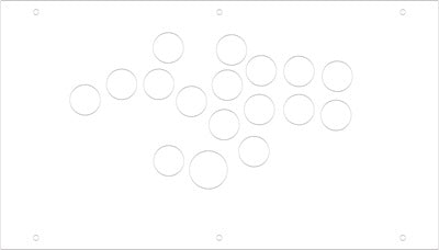 FightBox F-PRO All Button Leverless Arcade Game Controller Panel Template