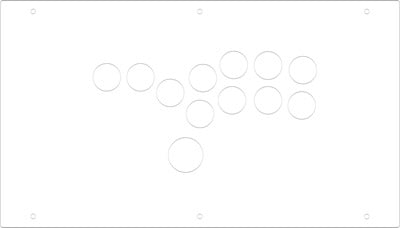 FightBox F1 All Button Leverless Arcade Game Controller Panel Template