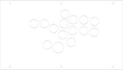 FightBox F10-EX All Button Leverless Arcade Game Controller Panel Template