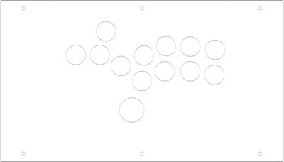 FightBox F4 All Button Leverless Arcade Game Controller Panel Template
