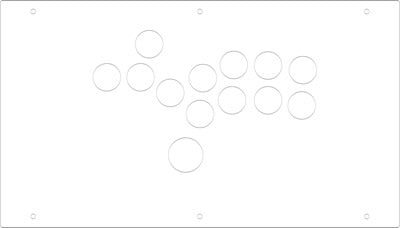 FightBox F4 All Button Leverless Arcade Game Controller Panel Template ...