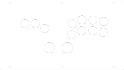 FightBox F4-S All Button Leverless Arcade Game Controller Panel Template