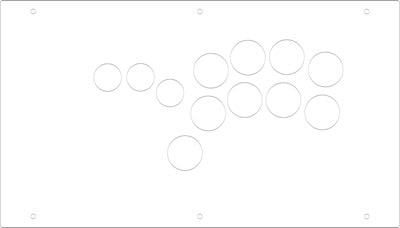 FightBox F9 All Button Leverless Arcade Game Controller Panel Template