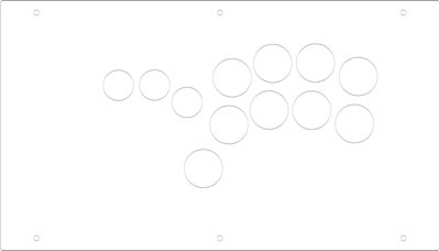 FightBox F9 All Button Leverless Arcade Game Controller Panel Template ...