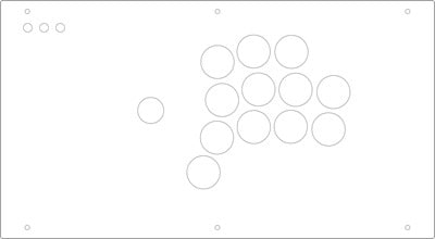 FightBox M8 All Button Leverless Arcade Game Controller Panel Template ...