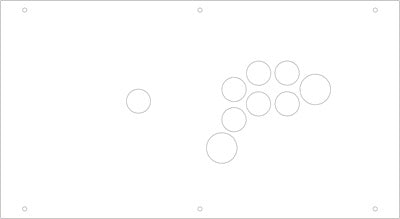FightBox M9-6GAWD Arcade Game Controller Panel Template