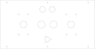 FightBox R10-Dual-FlightStick Arcade Fight Stick Retro Game Controller Panel Template