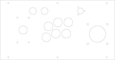 FightBox R10-PRO(6 Buttons) Arcade Game Controller Panel Template