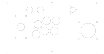 FightBox R10-PRO(6 Buttons) Arcade Game Controller Panel Template