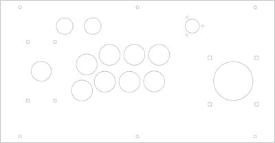 FightBox R10-PRO Arcade Game Controller Panel Template