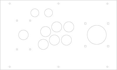 FightBox R10 Arcade Game Controller Panel Template