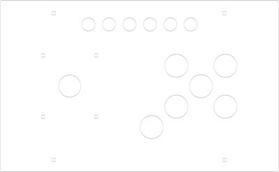 FightBox R8 Arcade Game Controller Panel Template