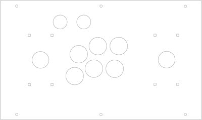 FightBox R9 Arcade Game Controller Panel Template