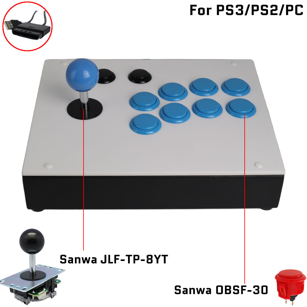 FightBox R4 Arcade Fight Stick Game Controller For PS3/PS2/PC