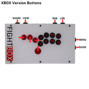 FightBox F-GEN-5X All Button Leverless Arcade Game Controller for Xbox Series X|S/PS5/Switch/PC