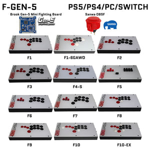 FightBox F-GEN-5 All Button Leverless Arcade Game Controller for
