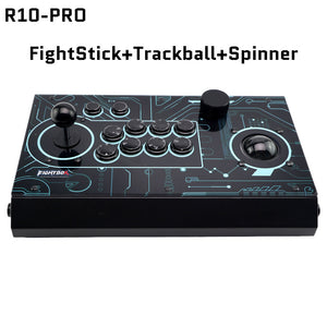FightBox R10-PRO Arcade Fight Stick With Trackball&Spinner Retro