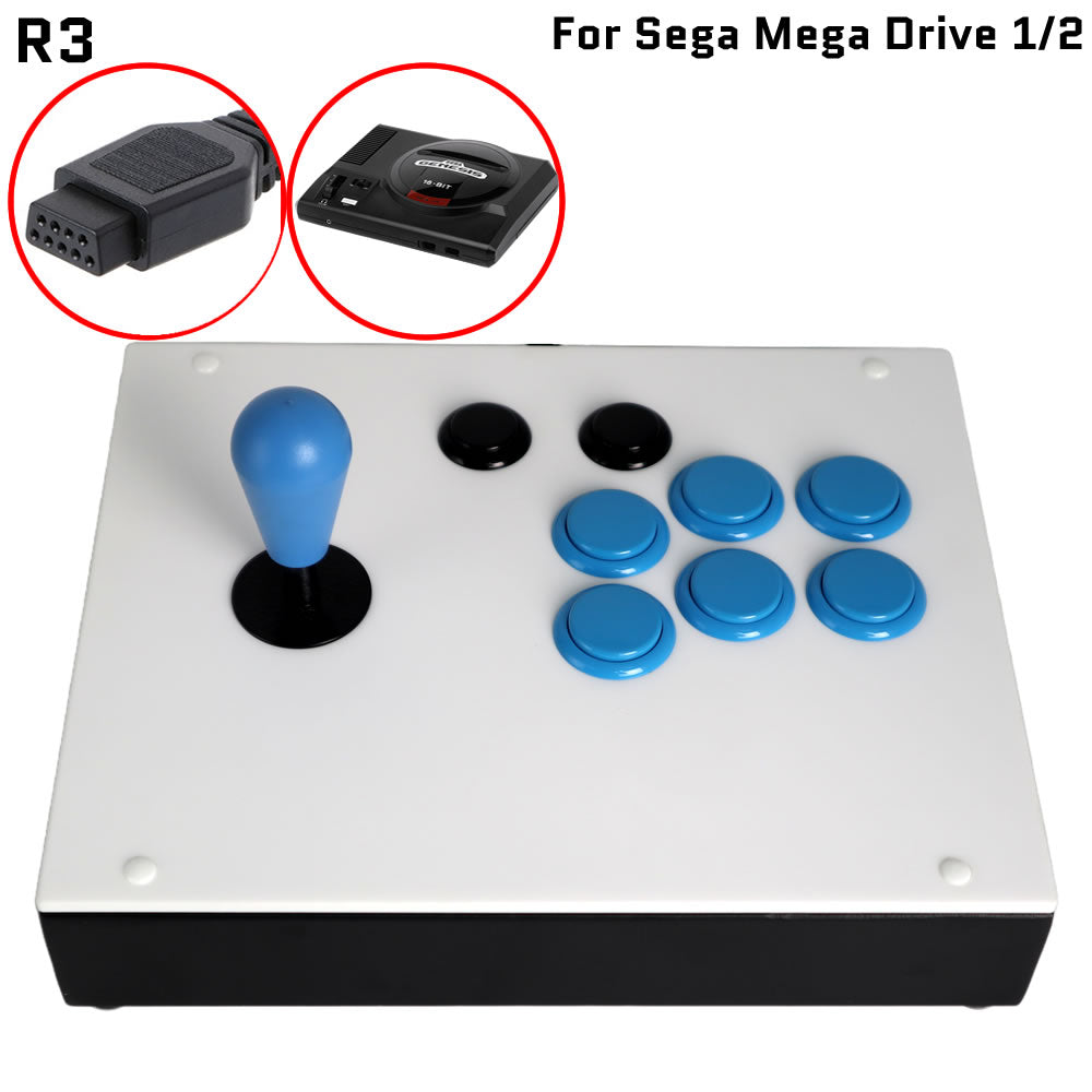 FightBox R3 Arcade Fight Stick Game Controller For Sega Mega Drive 1/2