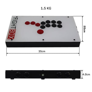 FightBox F-GEN-5X All Button Leverless Arcade Game Controller for Xbox Series X|S/PS5/Switch/PC