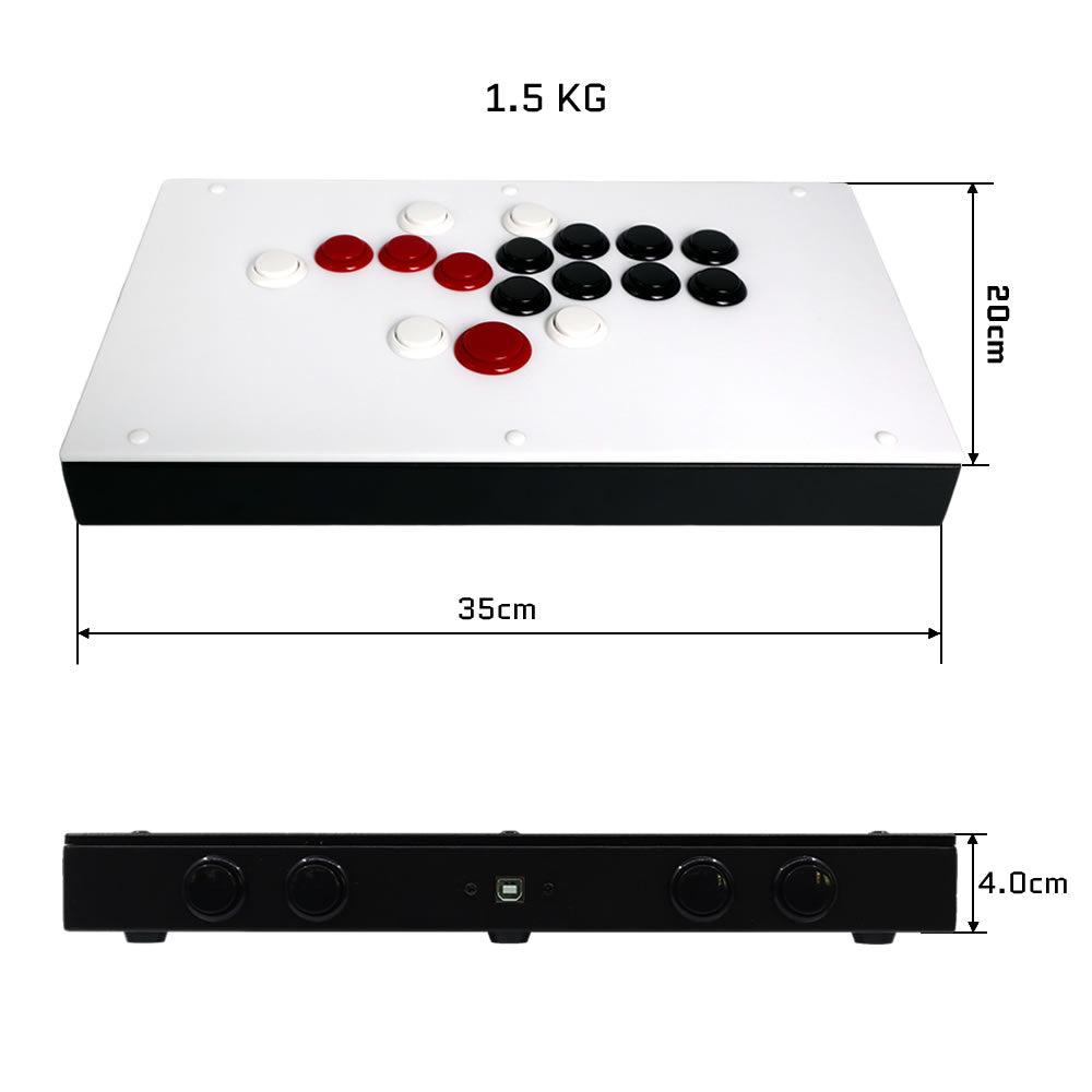 FightBox F-PRO All Button Leverless Arcade Game Controller for PC/PS/SWITCH