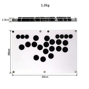 FightBox B-PRO All Button Leverless Arcade Game Controller for PC/PS/SWITCH