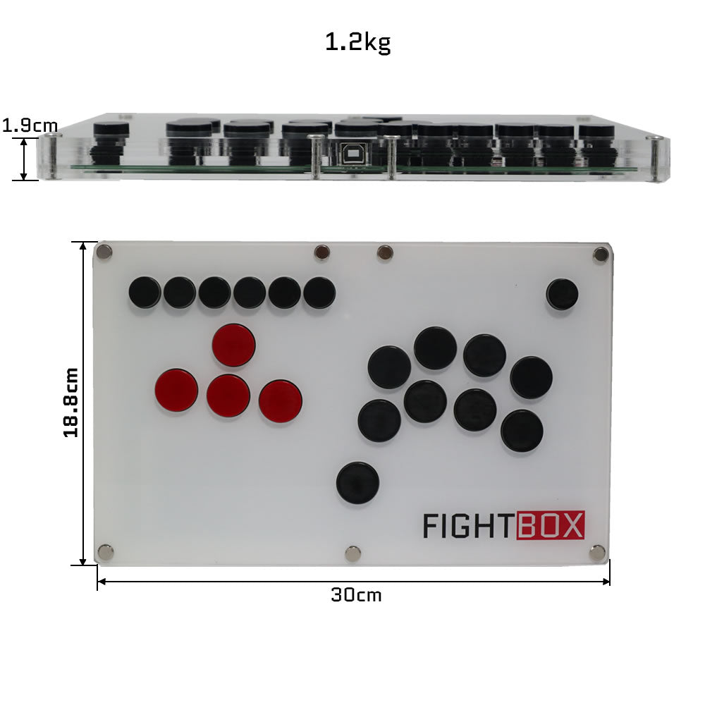 Fightbox FightBox B3 All Button Leverless Arcade Game Controller for PC/SWITCH ...
