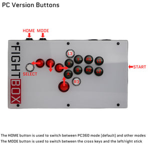 FightBox K10 All Button Leverless Arcade Game Controller for PC/PS/XBOX/SWITCH