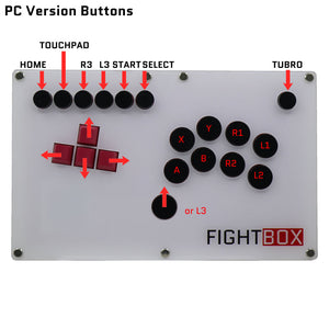 FightBox B7 Keyboard Button Leverless Arcade Game Controller for