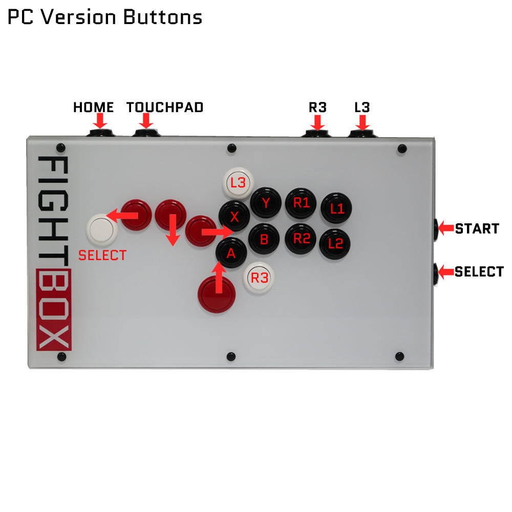 FightBox F10 All Button Leverless Arcade Game Controller for PC/PS/XBOX/SWITCH