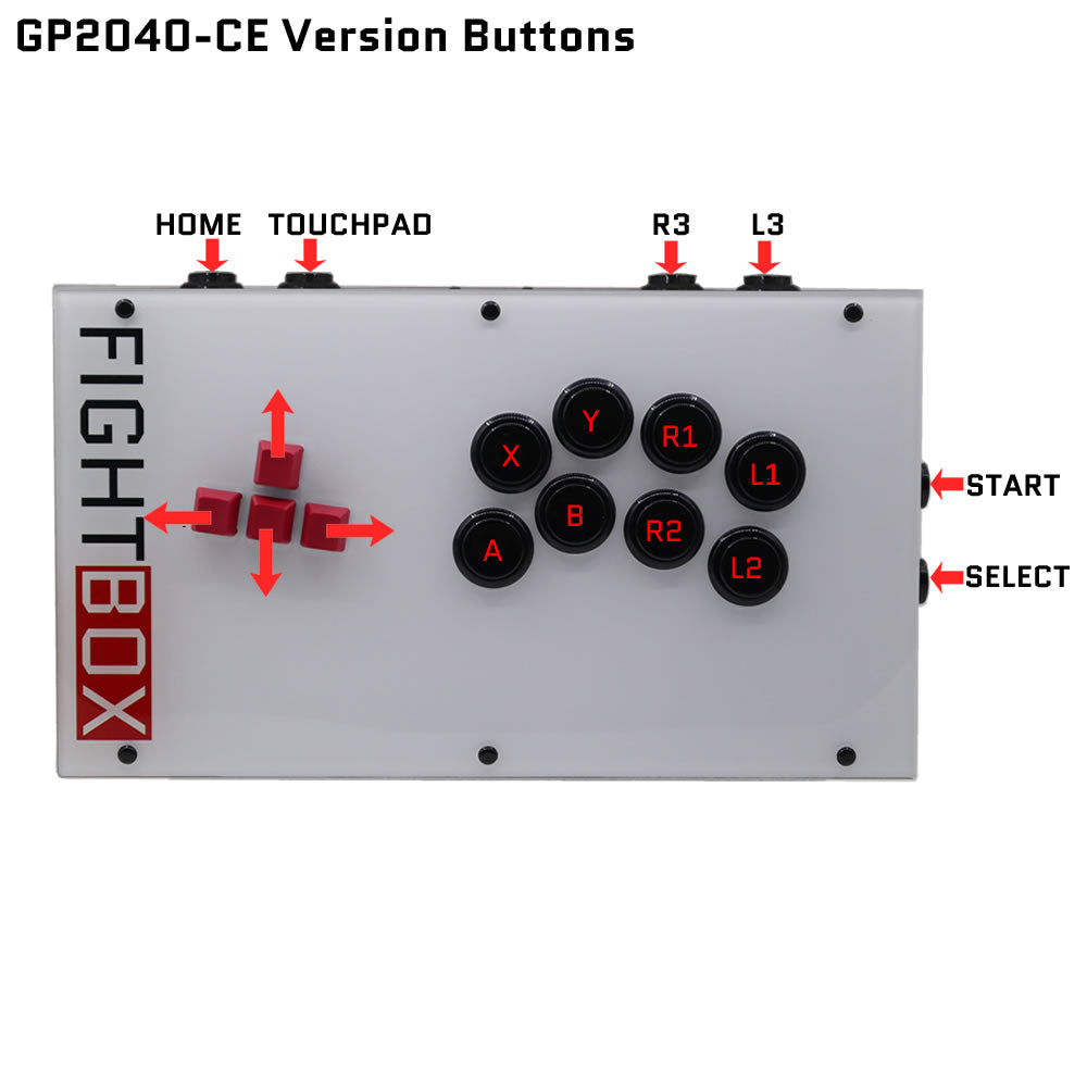 FightBox F6 Keyboard Button Leverless Arcade Game Controller for