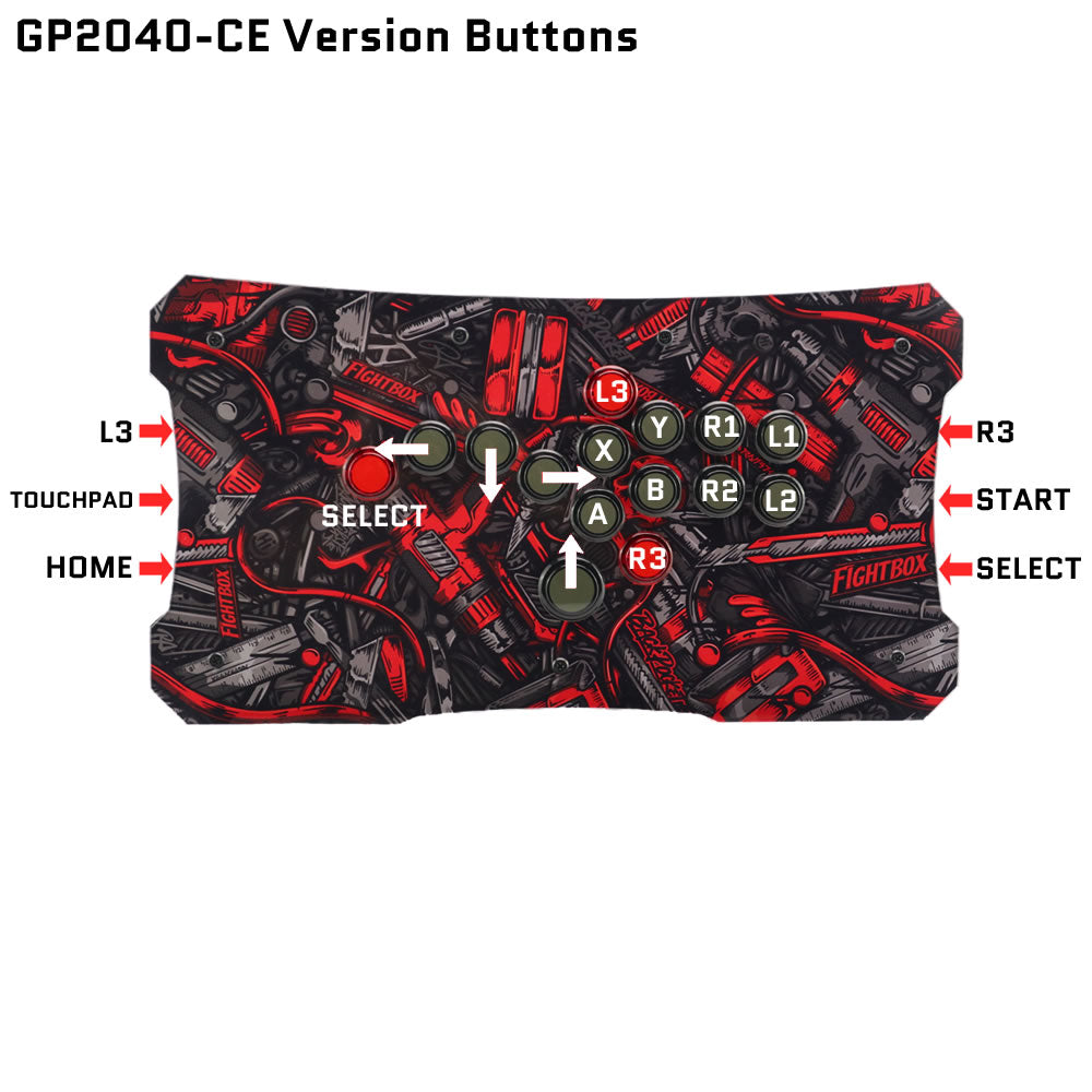 FightBox A Series All-Acrylic DIY Art Panel All Button Leverless
