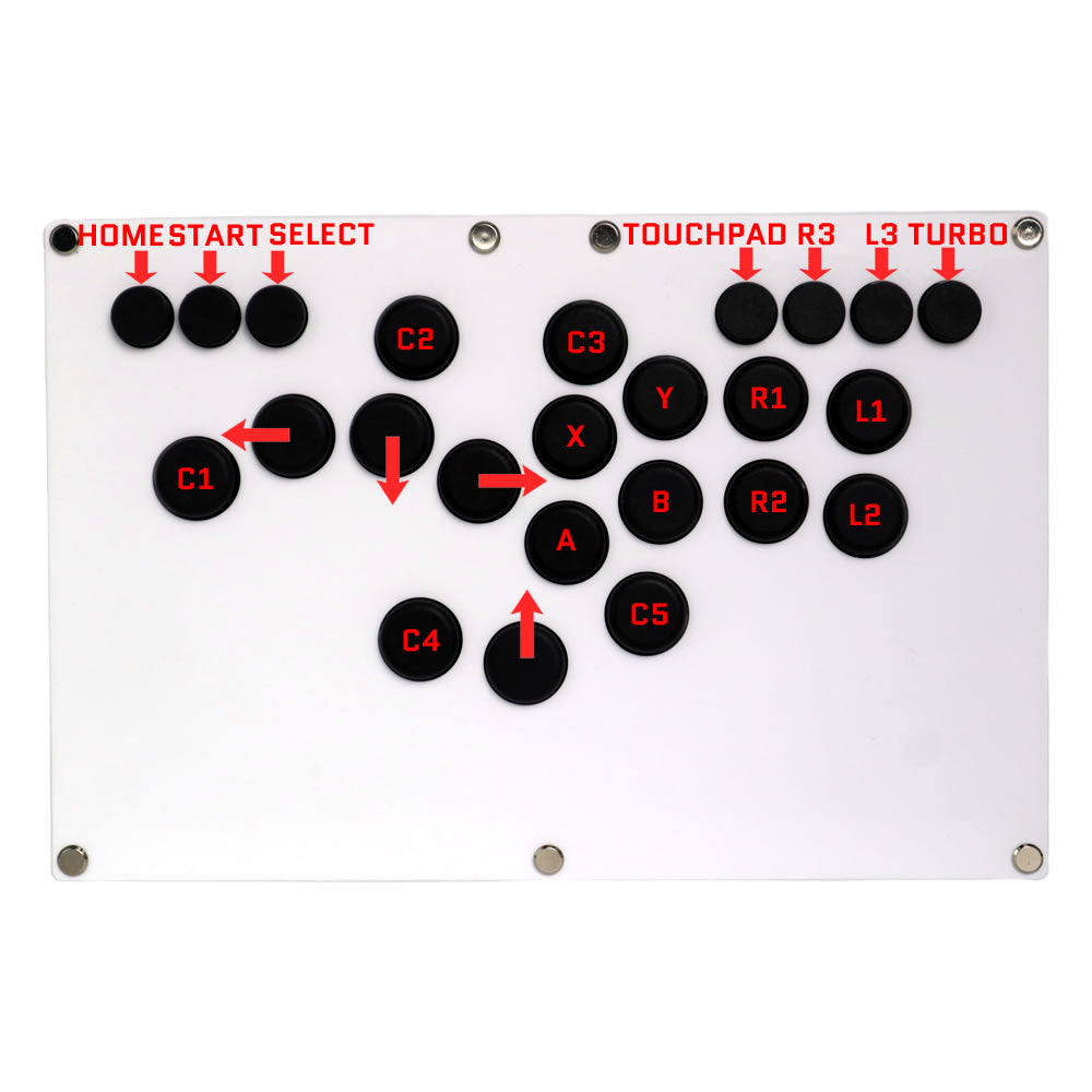 FightBox B-PRO All Button Leverless Arcade Game Controller for PC/PS/SWITCH