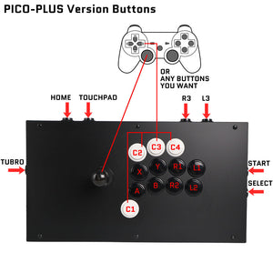 FightBox M8-CrossUP Arcade Joystick Game Controller for PC/PS/XBOX
