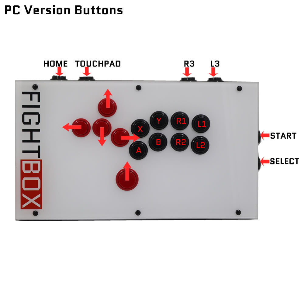 FightBox F4 All Button Leverless Arcade Game Controller for PC/PS/XBOX/SWITCH