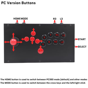 FightBox M3 Joystick and All Button Leverless Arcade Game Controller