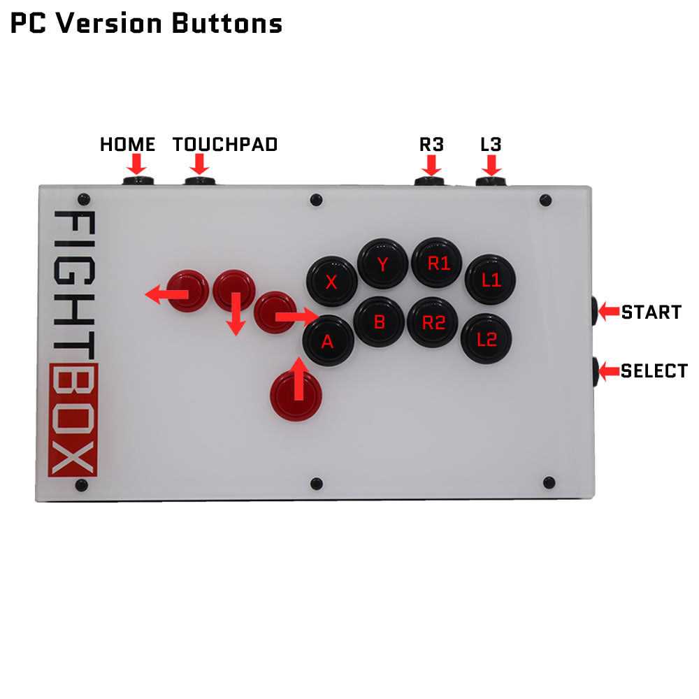 FightBox F9 All Button Leverless Arcade Game Controller for PC/PS/XBOX/SWITCH