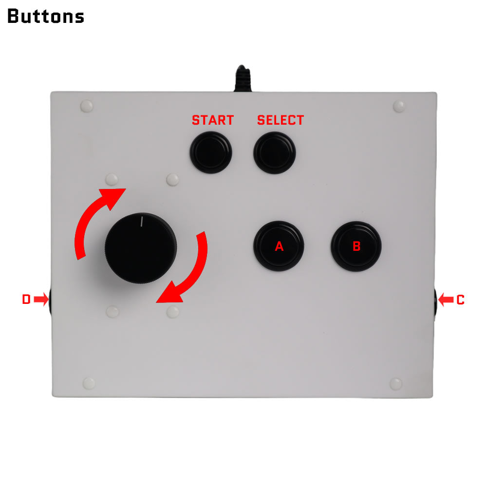 FightBox R5 USB Arcade Game Spinner Controller For MAME RetroArch Rasp ...