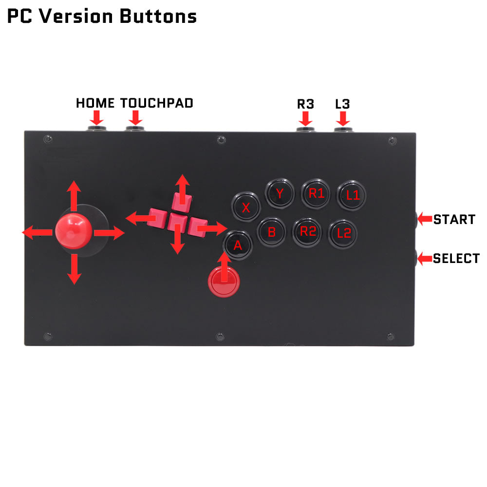 FightBox M7 Joystick and Keyboard Button Leverless Arcade Game Controller