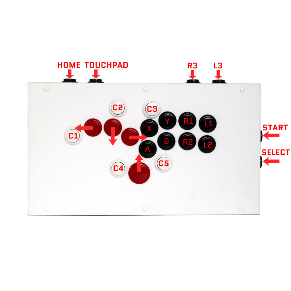Fight Controller Buttons FightBox F-PRO All Button Leverless Arcade Game Controller – FightBoxArcade
