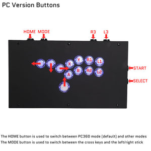 FightBox F1-LED All Button Leverless Arcade Game Controller