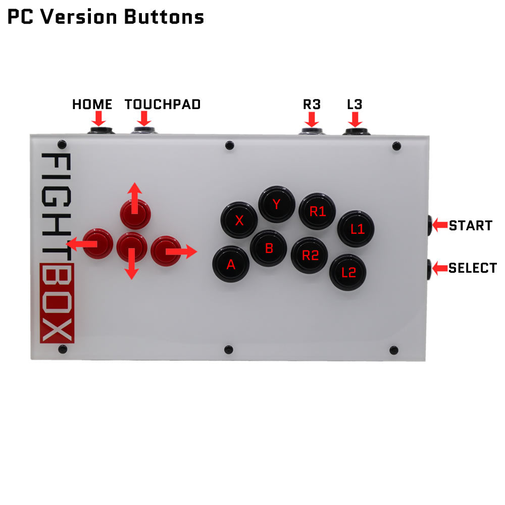 FightBox F2 All Button Leverless Arcade Game Controller for PC/PS/XBOX/SWITCH