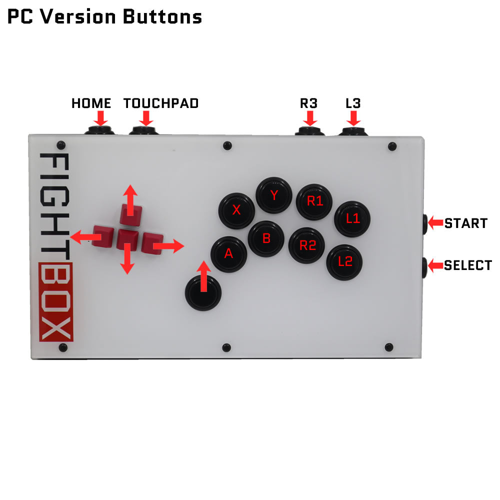 FightBox F7 Keyboard Button Leverless Arcade Game Controller for PC/PS/XBOX/SWITCH