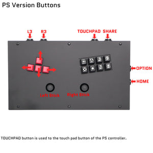 FightBox F5-GEN-5X All Keyboard Analog Stick Leverless Arcade Game Controller for PC/SWITCH/PS5/XBOX