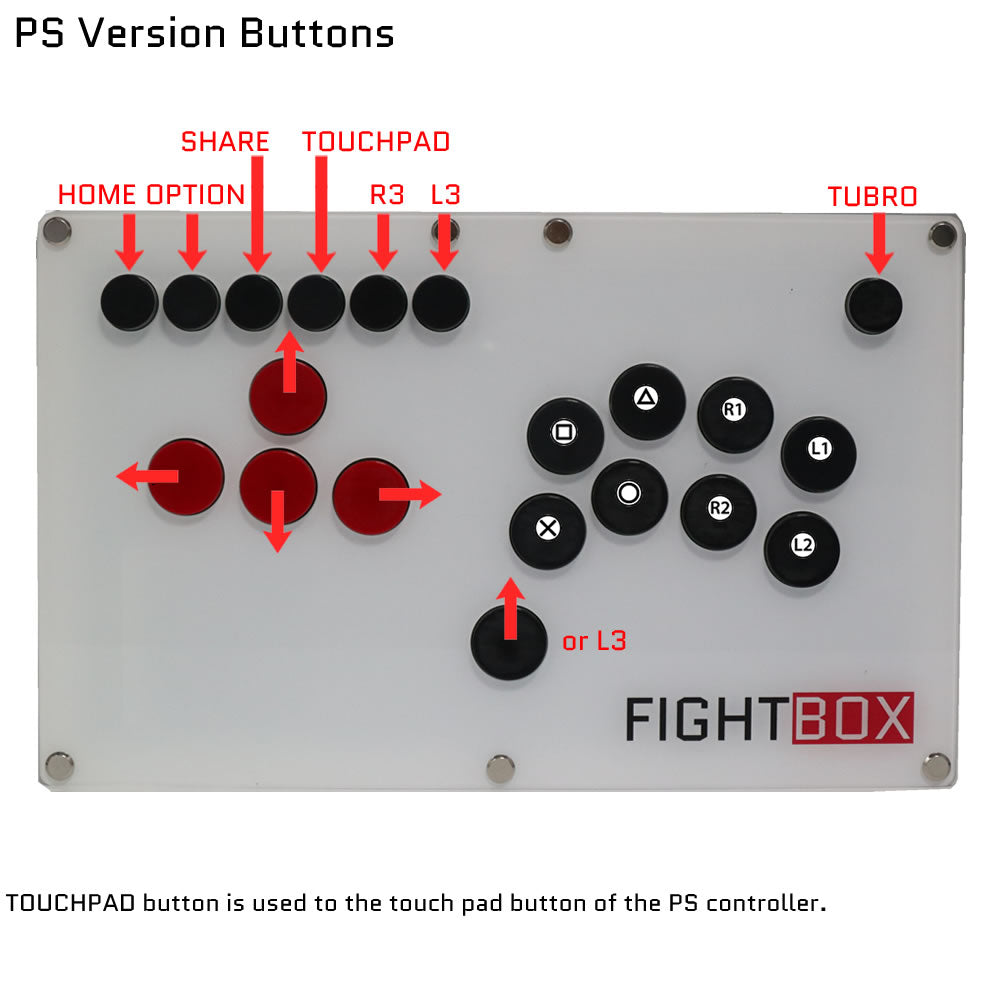 All Button Fighting Controller FightBox B3 All Button Leverless Arcade Game Controller for PC/SWITCH ...