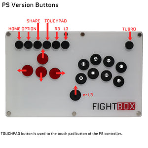 FightBox B3 All Button Leverless Arcade Game Controller for PC/SWITCH/PS3/PS4/PS5