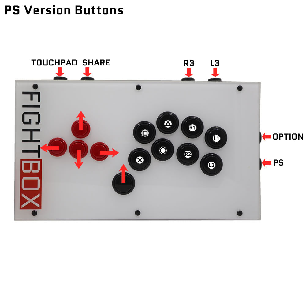 FightBox F3 All Button Leverless Arcade Game Controller for PC/PS/XBOX/SWITCH
